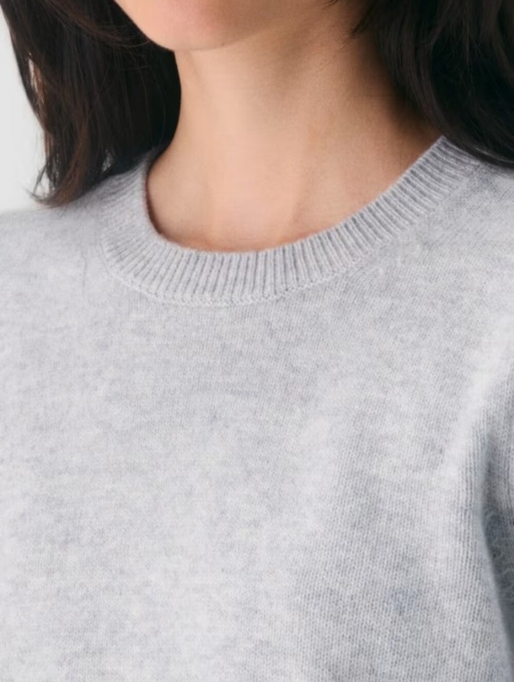 Wilfred Aritzia Cherub Gray Wool Cashmere Short Sleeve Knit Top Size M - Picture 4 of 15